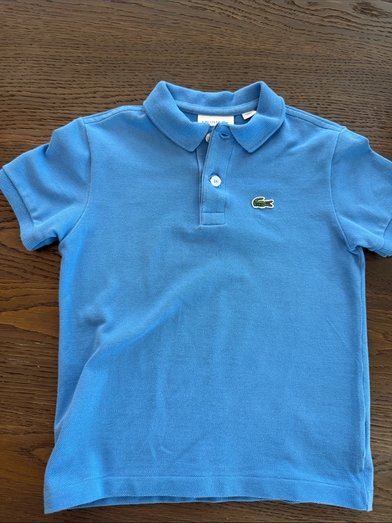 Lacoste Other - Lacoste Kids Light Blue Polo with Embroidered Crocodile